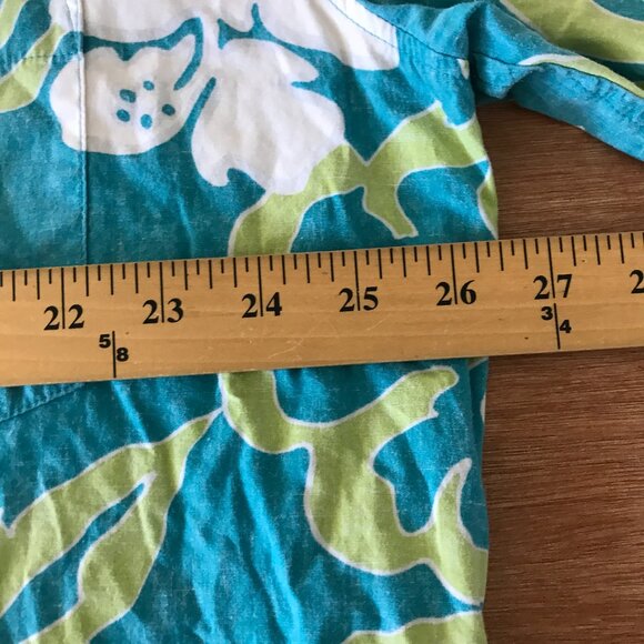 Cooke Street Hawaiian Shirt Men 2XL Blue Floral Button Up Pocket Short Sleeve - Picture 8 of 12